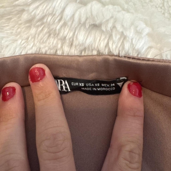 Zara Rose-Appliqué Satin Cami - Beige - Picture 3 of 3